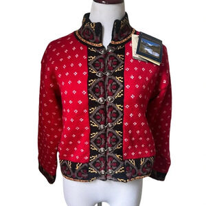 NWT Windfjord Sweater, red, size XS